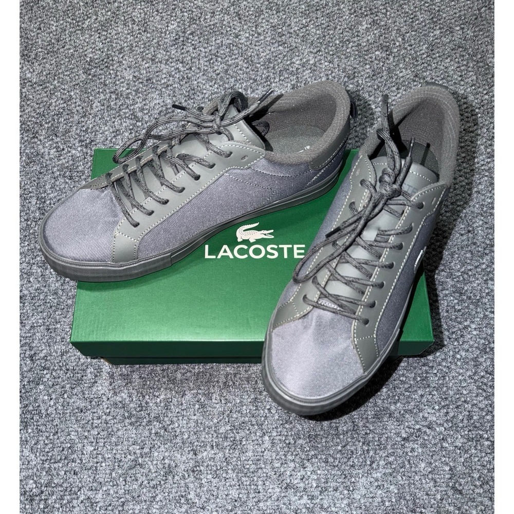 Lacoste Powercourt‎ Winter 2251 SMA Dark Grey Cordura Sneakers Size 12